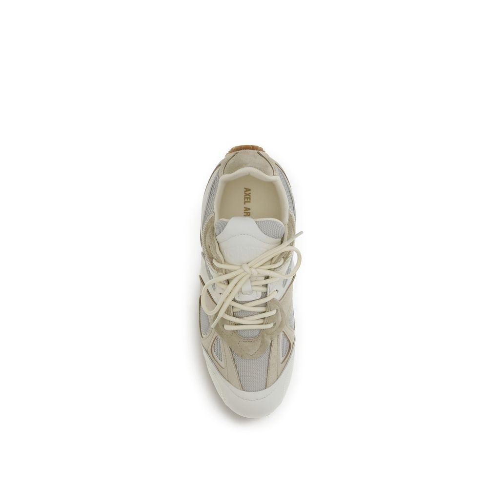 Beige Kalbsleder Bos Taurus Low Top Sneakers