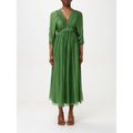 Bicolor Silk Casual Dress