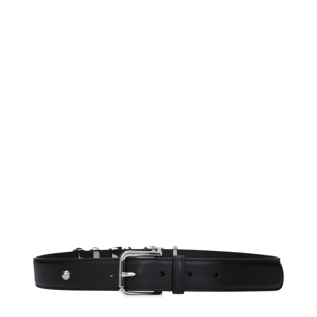 Gürtel Regular aus schwarzem Leder