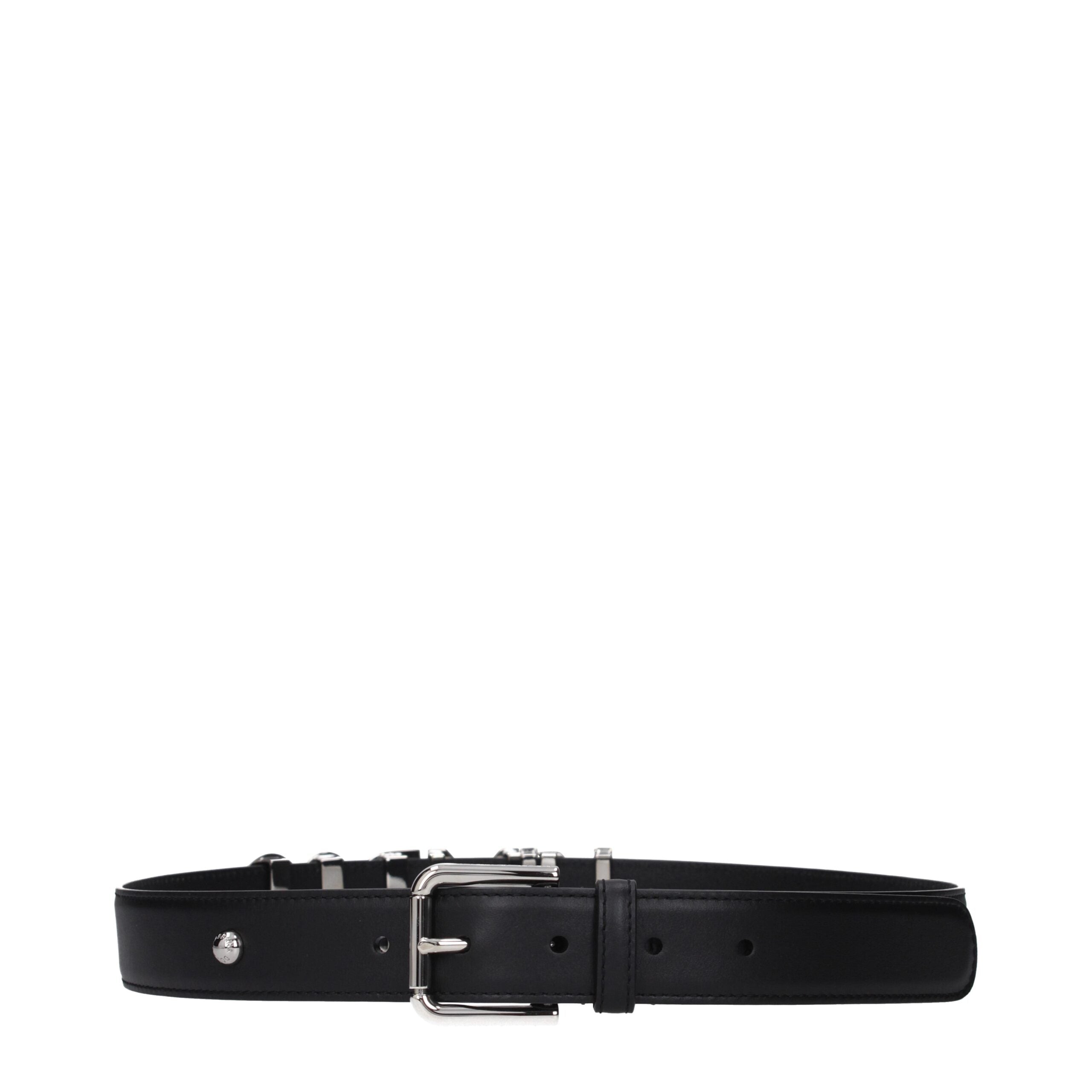 Gürtel Regular aus schwarzem Leder