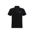 Polo shirt in black cotton