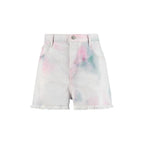 Multicolor-Denim-Shorts