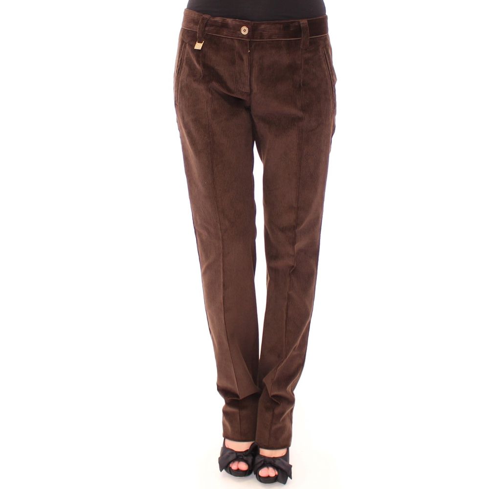 Braune Freizeithose aus Baumwolle