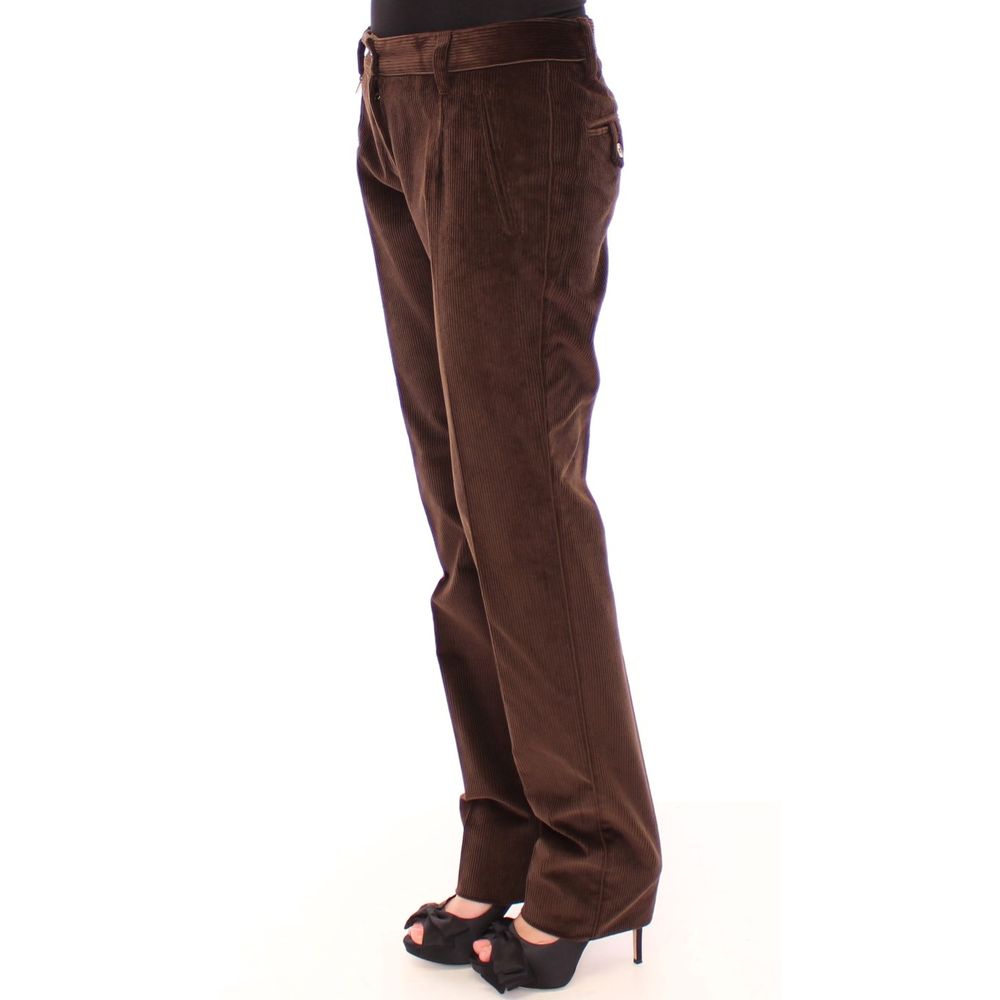 Braune Freizeithose aus Baumwolle