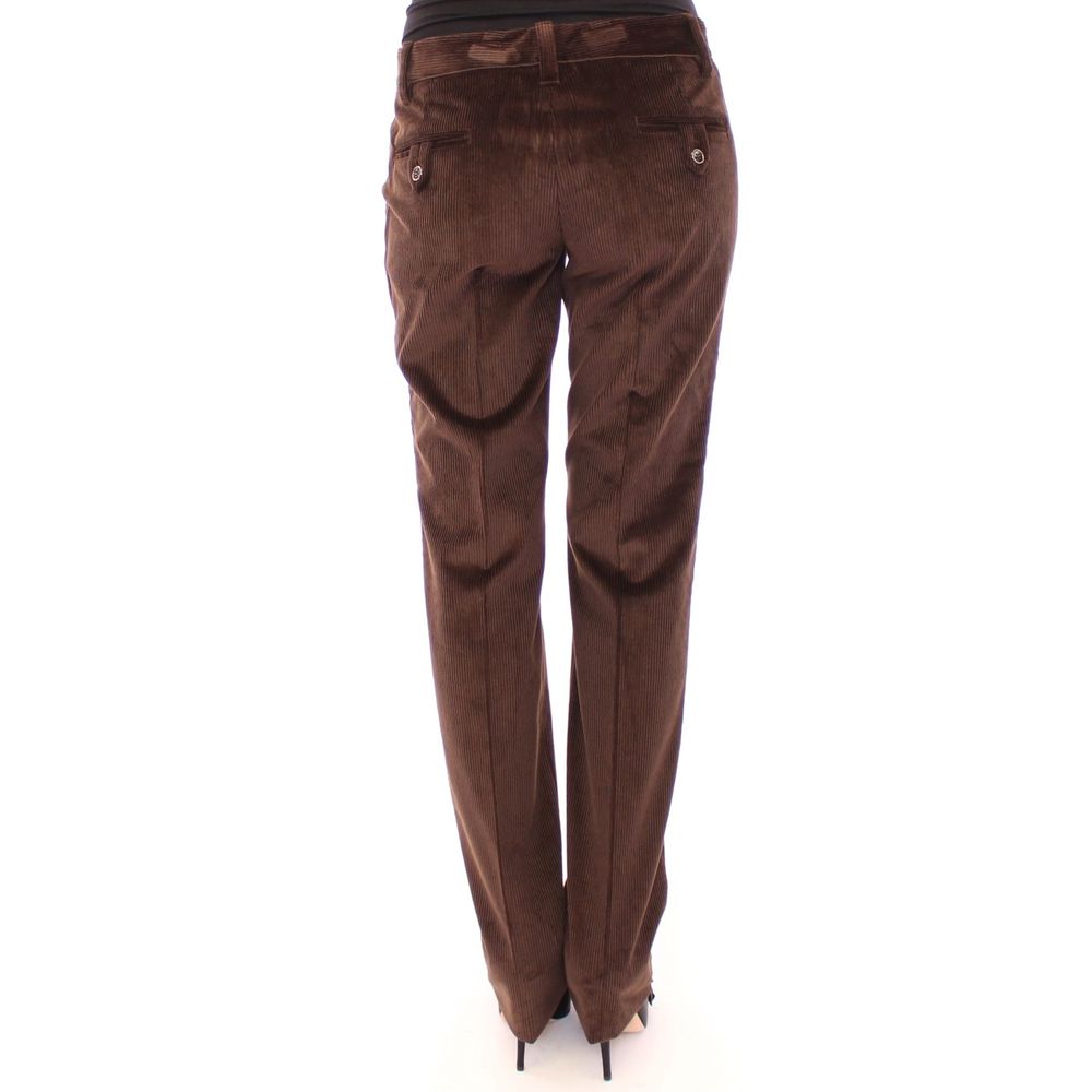 Braune Freizeithose aus Baumwolle