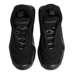 Black Slip On Low Top Wave Sneakers Shoes