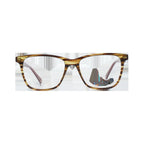 Braune Kunststoffbrille (Fassungen)