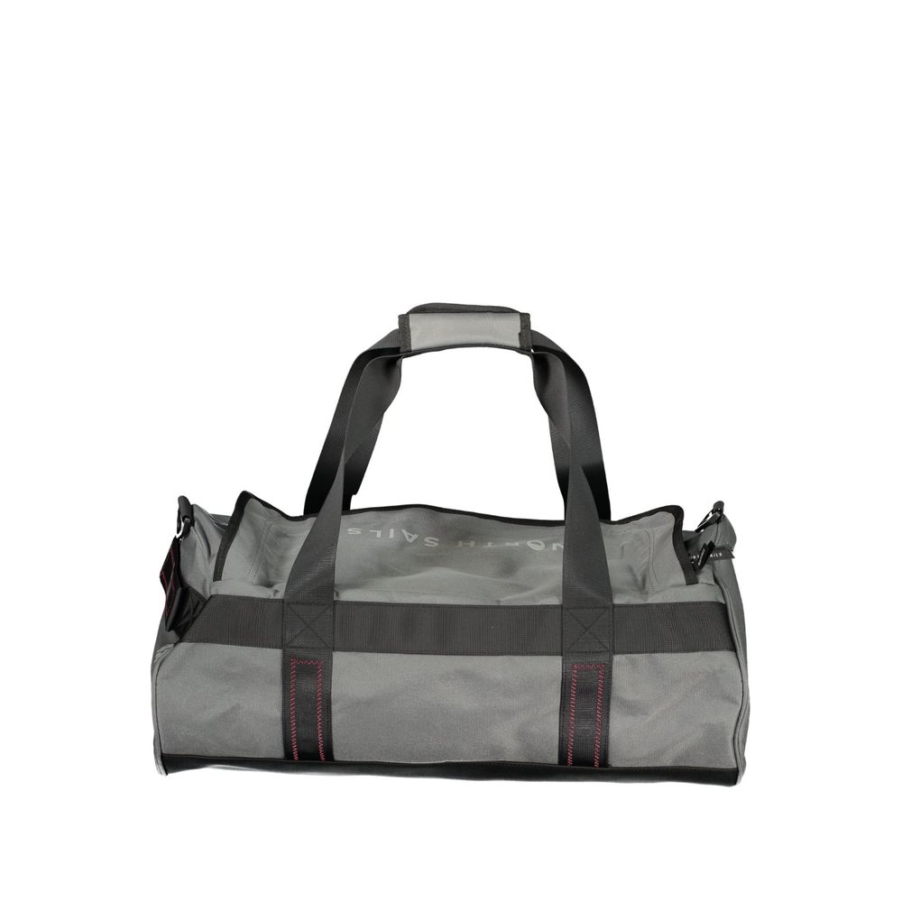 Gray Polyester Men's Duffle Bag