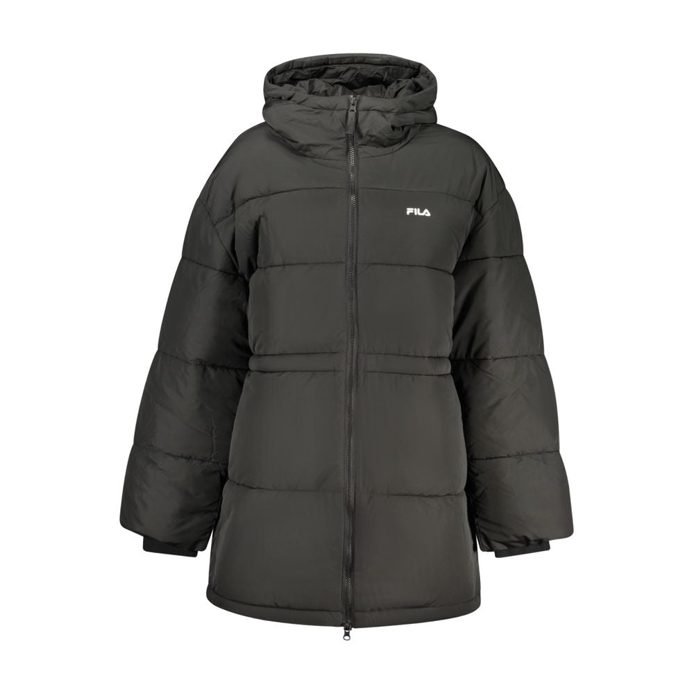 Schwarze Damenjacke aus Polyester