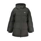 Schwarze Damenjacke aus Polyester