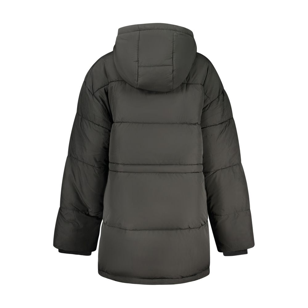 Schwarze Damenjacke aus Polyester