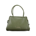 Grüne Polyurethan-Damenhandtasche