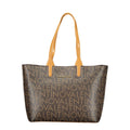 Brown Polyurethane Women's Bag