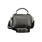 Nero Poliuretano Donna Bag with Adjustable and Removable Strap