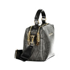 Nero Poliuretano Donna Bag with Adjustable and Removable Strap