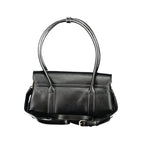 Black Polyurethane Women's Bag