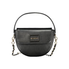 Damenhandtasche aus schwarzem Polyurethan