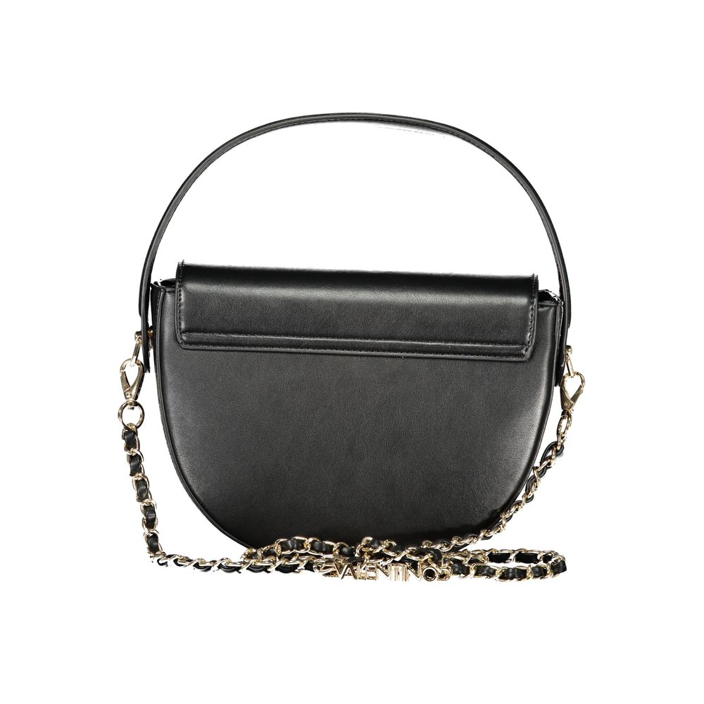 Damenhandtasche aus schwarzem Polyurethan
