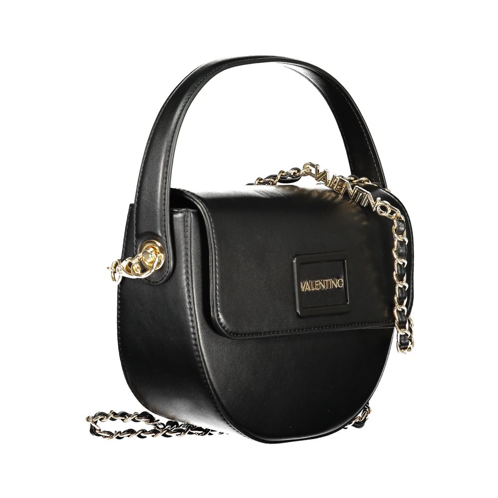 Damenhandtasche aus schwarzem Polyurethan