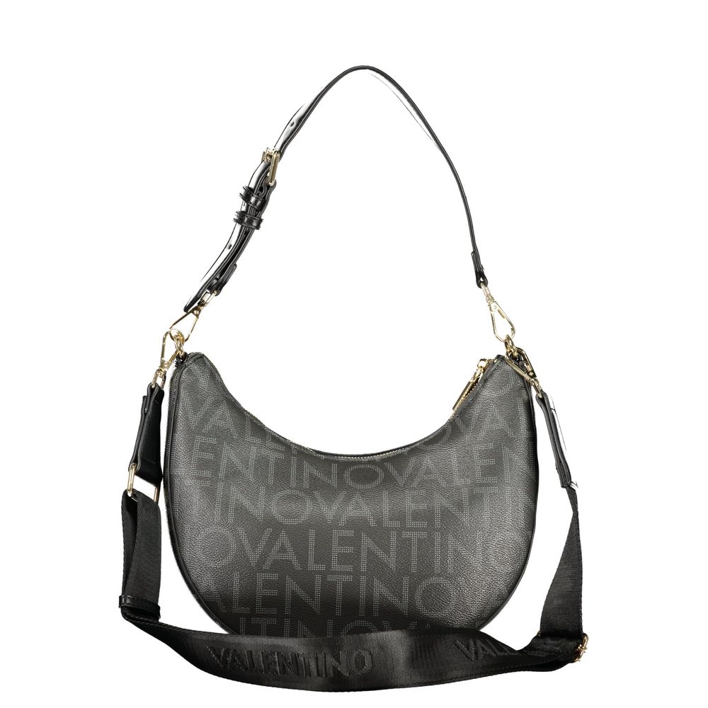 Women's Black Polyurethane Bag