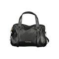 Schwarze Damenhandtasche aus Polyurethan