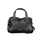 Schwarze Damenhandtasche aus Polyurethan