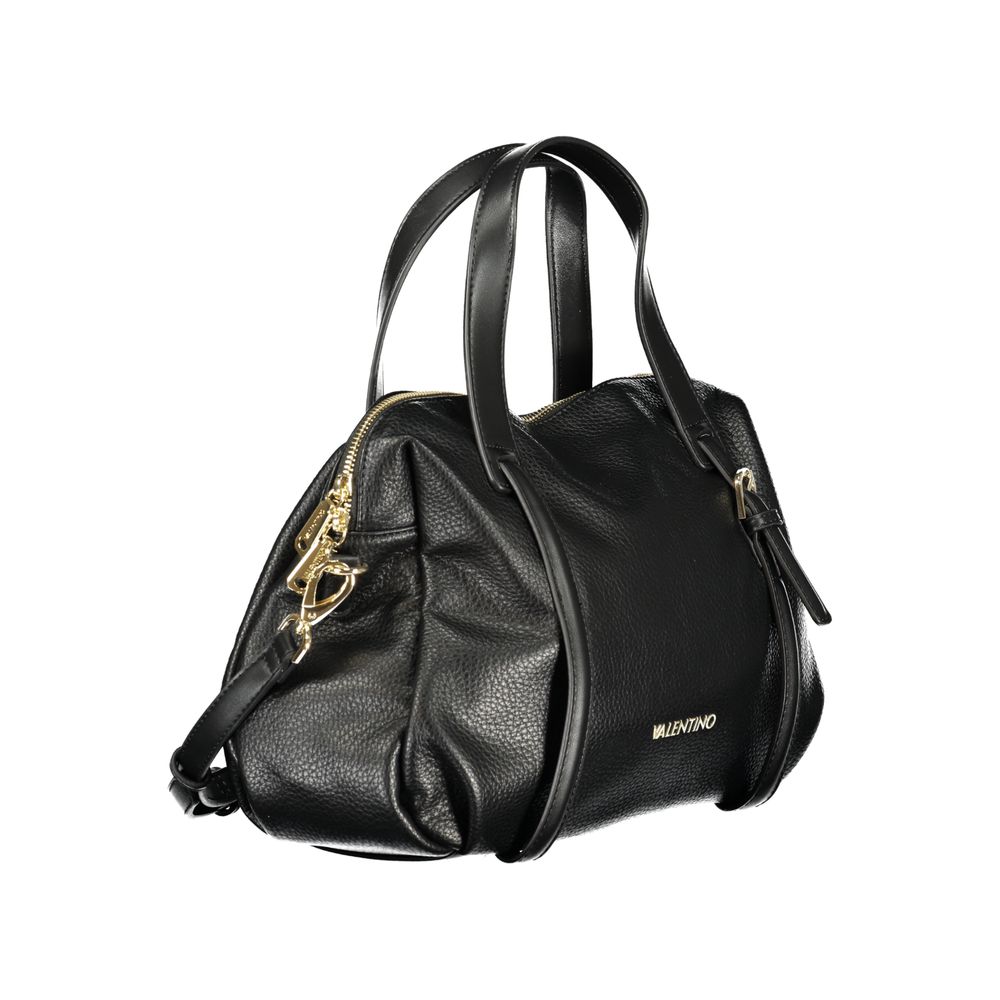 Schwarze Damenhandtasche aus Polyurethan
