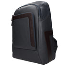 Gray Leather Backpack