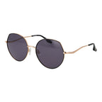 Schwarze Metallsonnenbrille