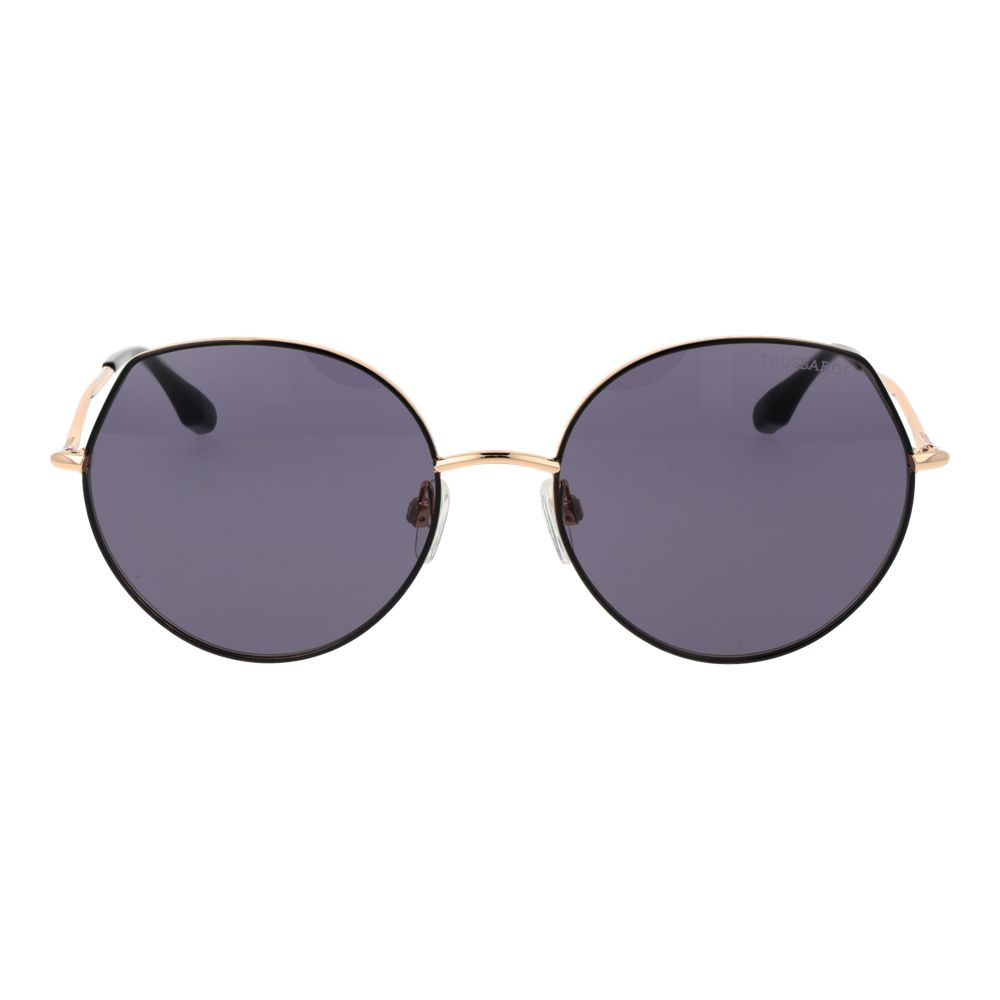 Schwarze Metallsonnenbrille