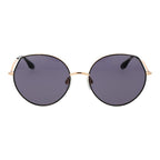 Schwarze Metallsonnenbrille