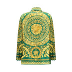 Bicolor Silk Pattern Shirt