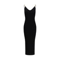Schwarzes Freizeitkleid aus Viskose