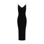 Schwarzes Freizeitkleid aus Viskose