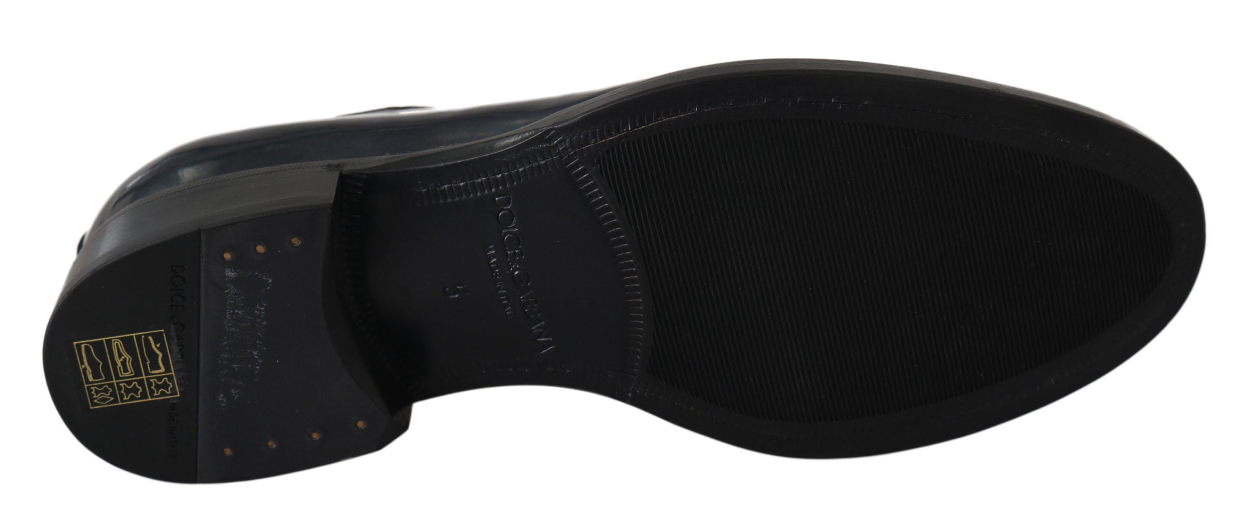 Blaue Derby-Business-Schuhe aus Leder
