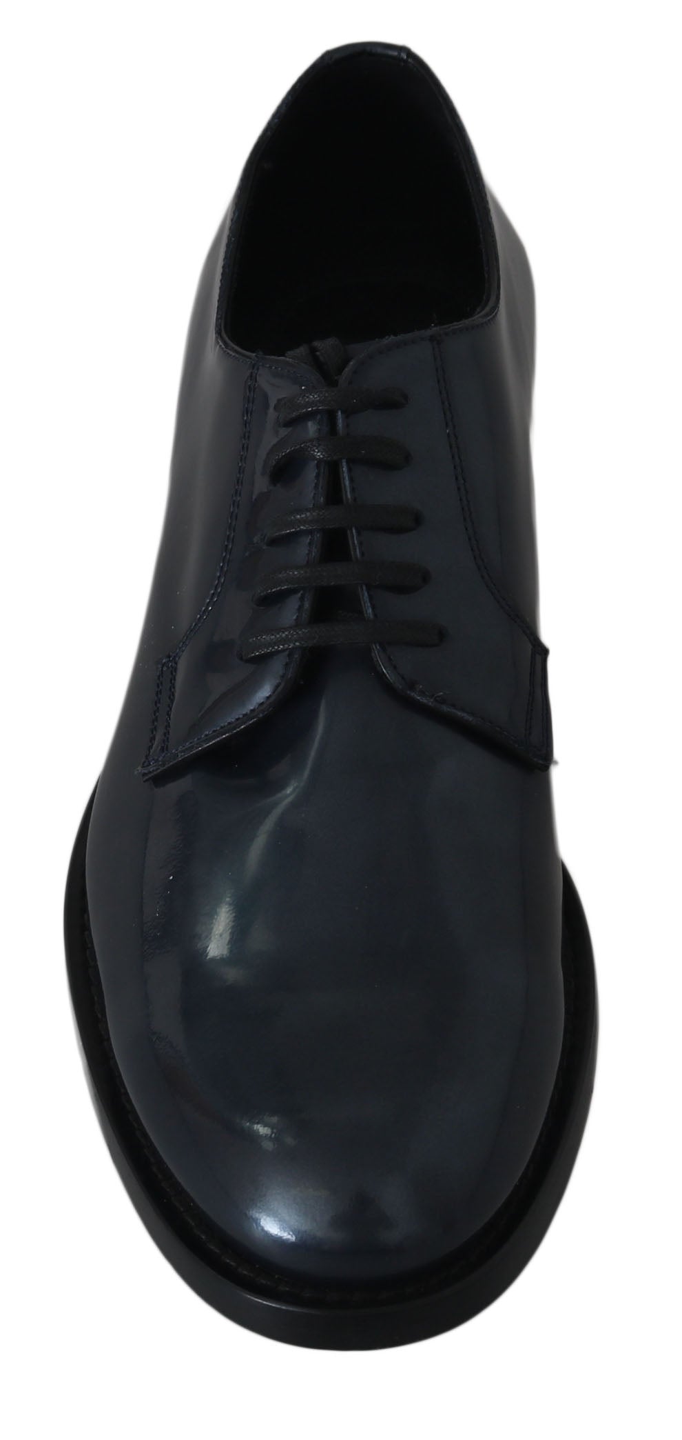 Blaue Derby-Business-Schuhe aus Leder