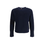 Blauer Baumwoll-Cardigan